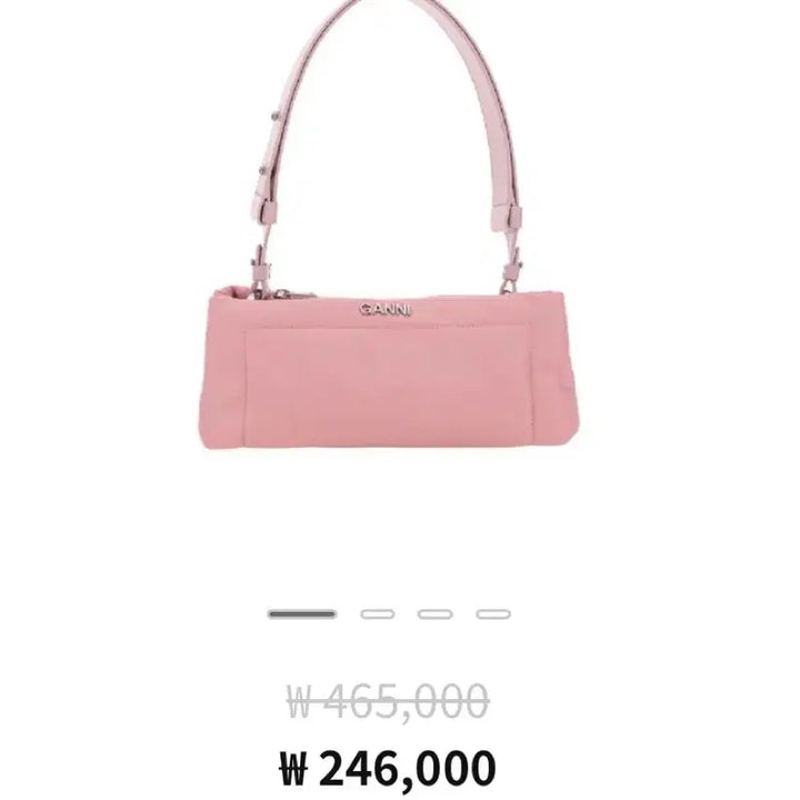 [BUNJANG] Ganni Pink Nylon Baguette Bag / GANNI (가니) 핑크 나일론 바게트백