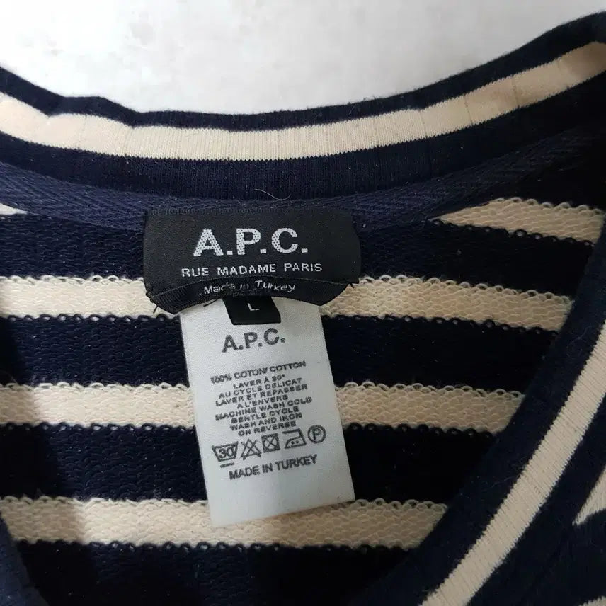 [BUNJANG] A.P.C. Striped Long Sleeve Knit / A.P.C 스트라이프 긴팔 니트