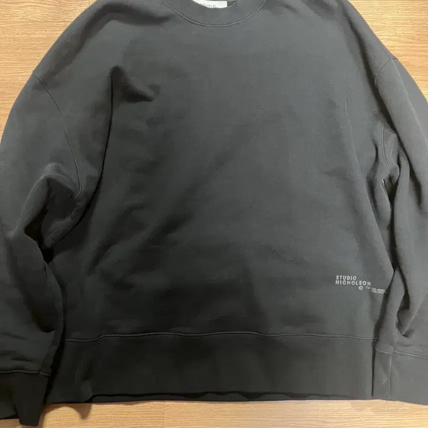[BUNJANG] Studio Nicholson Oversized Sweatshirt Black XL / 스튜디오니콜슨 오버사이즈 맨투맨 블랙 XL