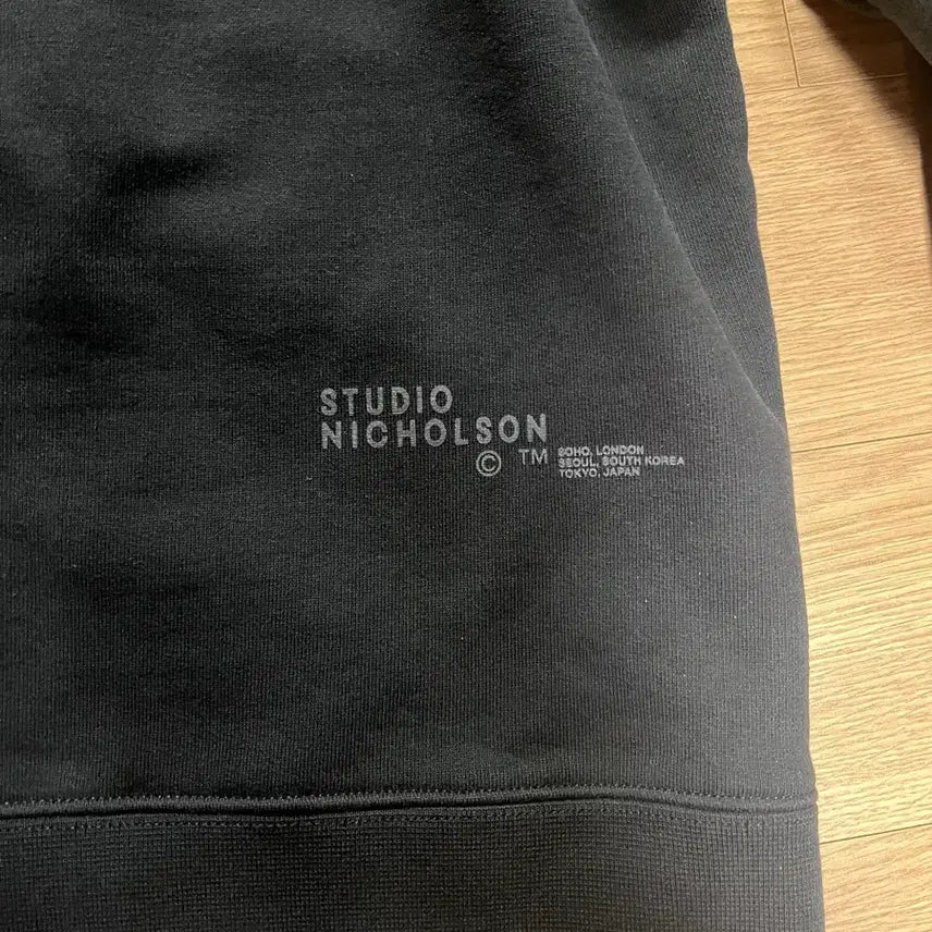 [BUNJANG] Studio Nicholson Oversized Sweatshirt Black XL / 스튜디오니콜슨 오버사이즈 맨투맨 블랙 XL