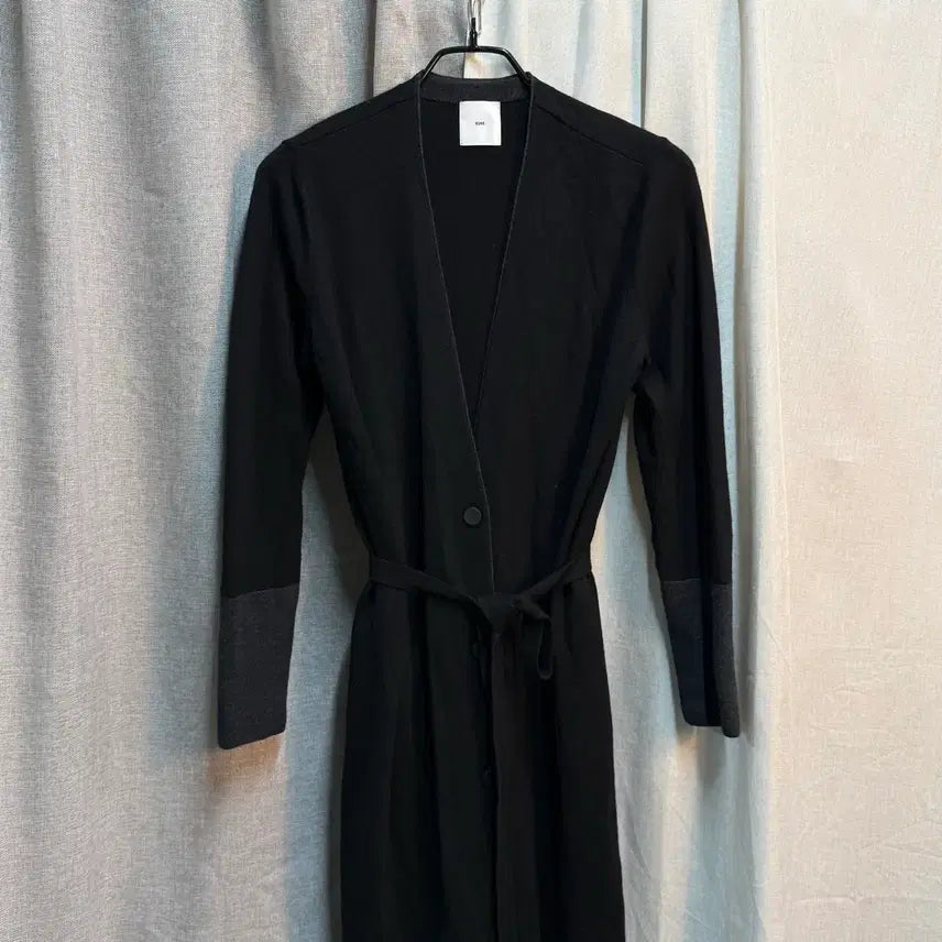[BUNJANG] KUHO 100% Wool Belted Long Cardigan Size 66 / [66] KUHO 구호 울 100% 벨티드 니트 롱 가디건