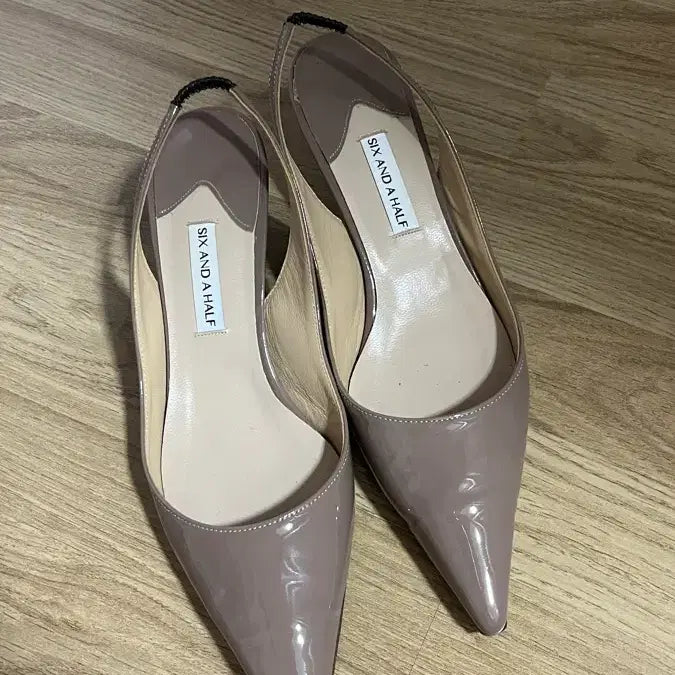 [SOLD OUT] 식스앤어하프 슬링백 펌프스 gia 마룬컬러 245