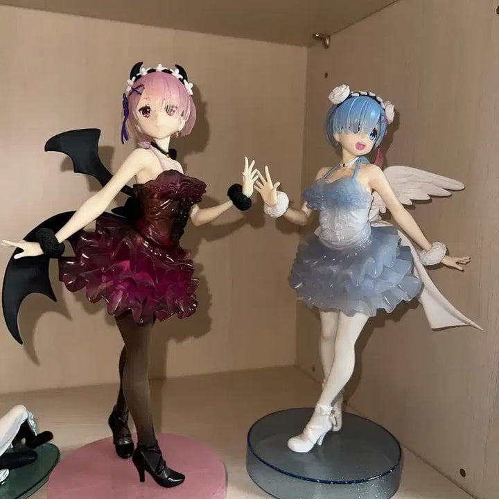 [BUNJANG] Re:Zero Ram Rem Angel Devil Figure / 리제로 렘 람 천사 악마