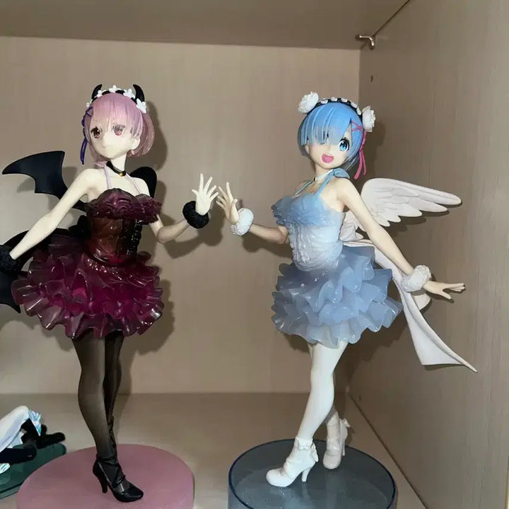 [BUNJANG] Re:Zero Ram Rem Angel Devil Figure / 리제로 렘 람 천사 악마