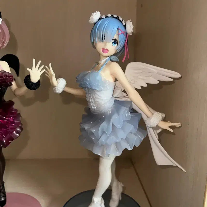 [BUNJANG] Re:Zero Ram Rem Angel Devil Figure / 리제로 렘 람 천사 악마