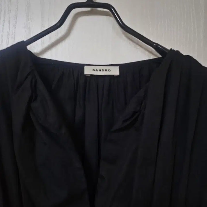 [BUNJANG] Sandro Black Shirred Mini Dress / 산드로 미니원피스