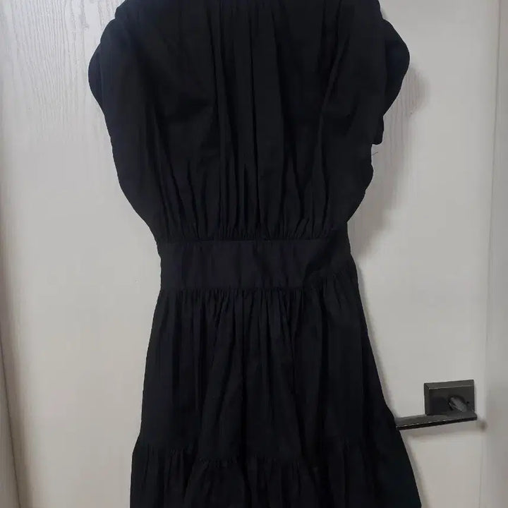 [BUNJANG] Sandro Black Shirred Mini Dress / 산드로 미니원피스