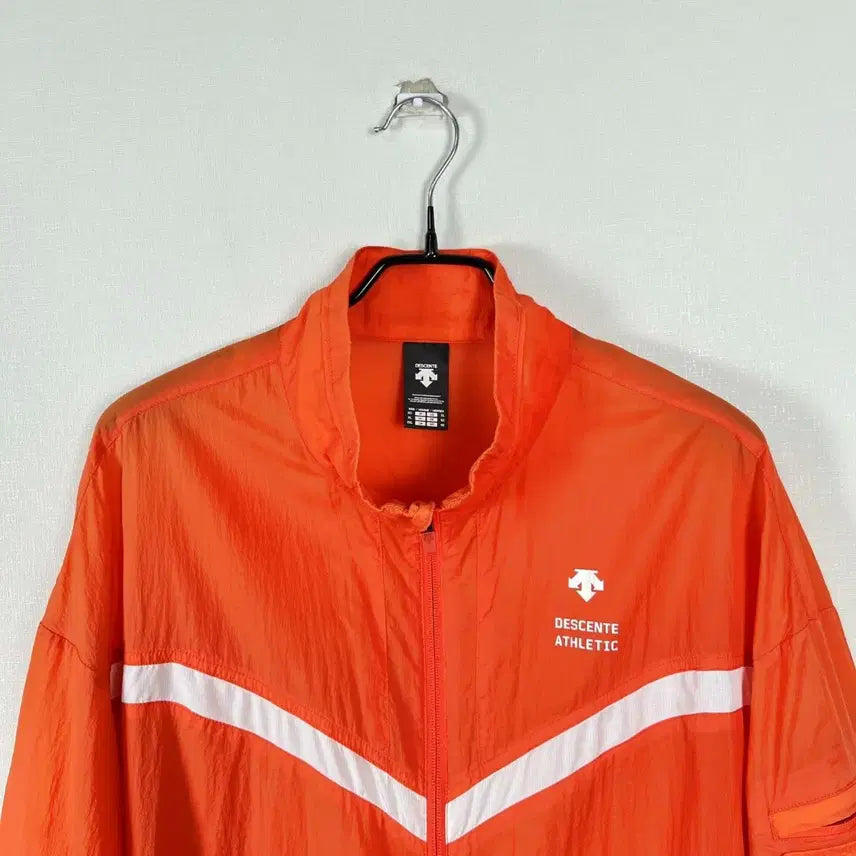 [SOLD OUT] 데상트 오렌지 경량 바람막이 자켓 점퍼 남110 2XL 라덴 빈티지
