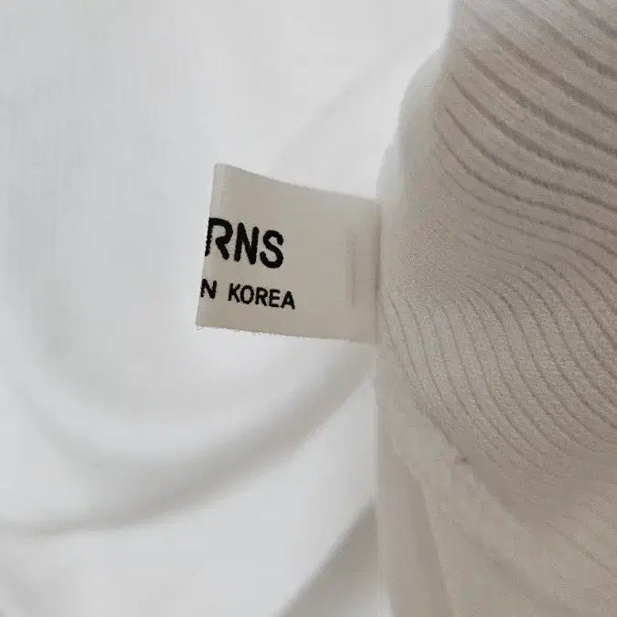 [BUNJANG] Basic Square Neck Ribbed T-shirt / 흰색,블랙 골지 스퀘어넥티 새상품