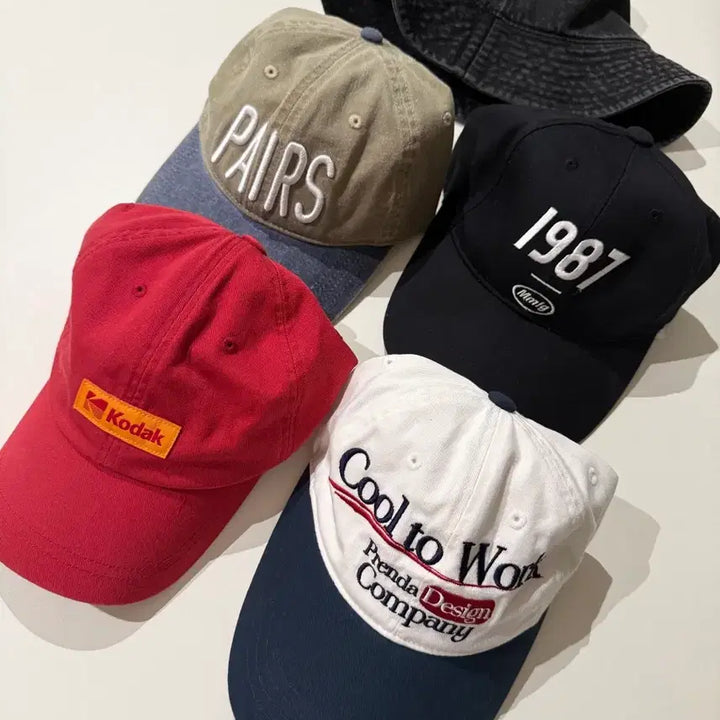 [BUNJANG] Musinsa Designer Brand Ball Cap &amp; Bucket Hat Bundle / 볼캡4+버킷(서비스)/무신사 디자이너브랜드/코닥/무배