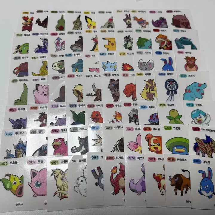[BUNJANG] Pokemon Bread Stickers 100 pcs Bundle Set / 포켓몬 띠부실 100장 일괄 판매