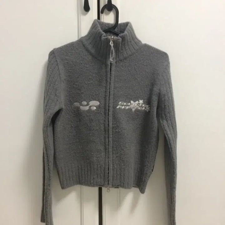 [BUNJANG] Sculptor Atom Zip-up Sweater Melange Gray S / 스컬프터 아톰 집업 스웨터 멜란지 그레이 S