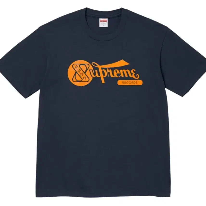 [BUNJANG] Supreme Record T-shirt Navy XL / [XL] 24SS 슈프림 레코드 티셔츠 네이비