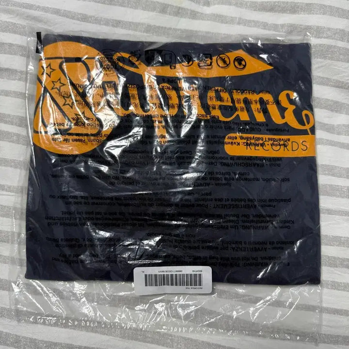 [BUNJANG] Supreme Record T-shirt Navy XL / [XL] 24SS 슈프림 레코드 티셔츠 네이비