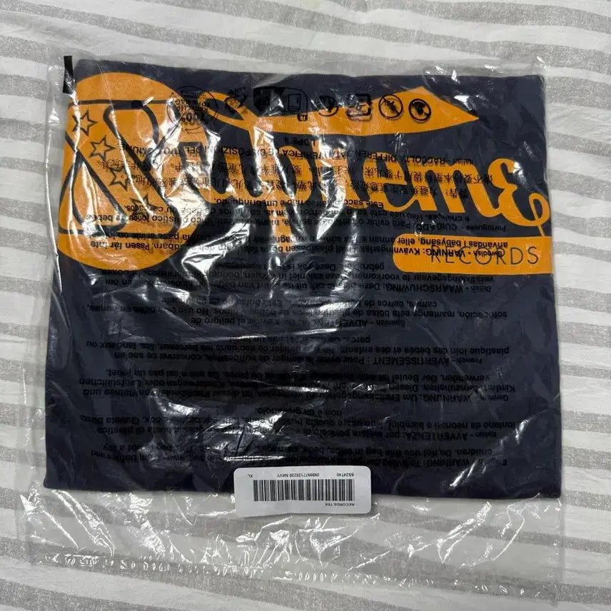 [BUNJANG] Supreme Record T-shirt Navy XL / [XL] 24SS 슈프림 레코드 티셔츠 네이비