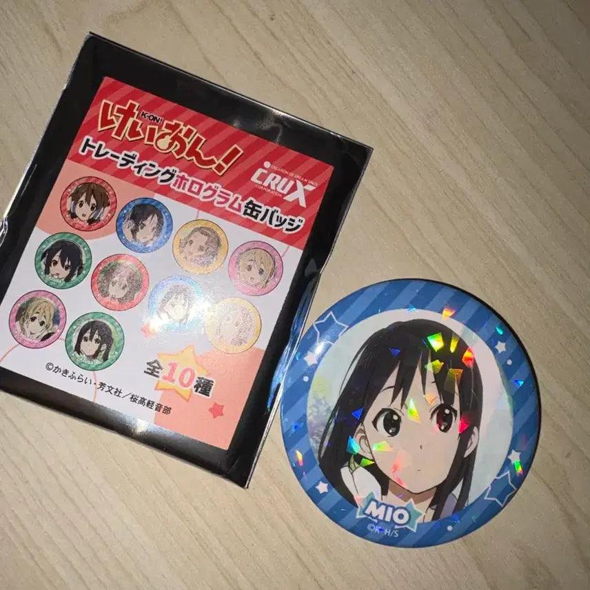 [BUNJANG] K-ON! Mio Akiyama Hologram Can Badge / 케이온 아키야마 미오 캔뱃지