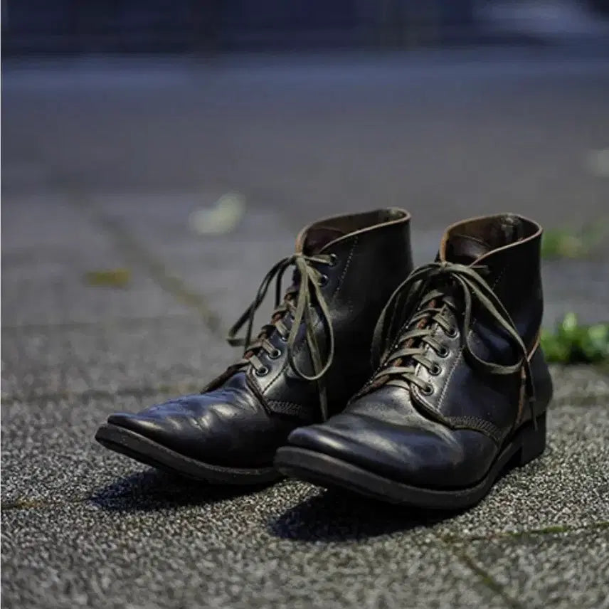 [BUNJANG] Skoob x Lua M-43 Service Shoes Black Horsehide / 스쿱 Skoob x Lua M-43 서비스 슈즈 차심 호스벗