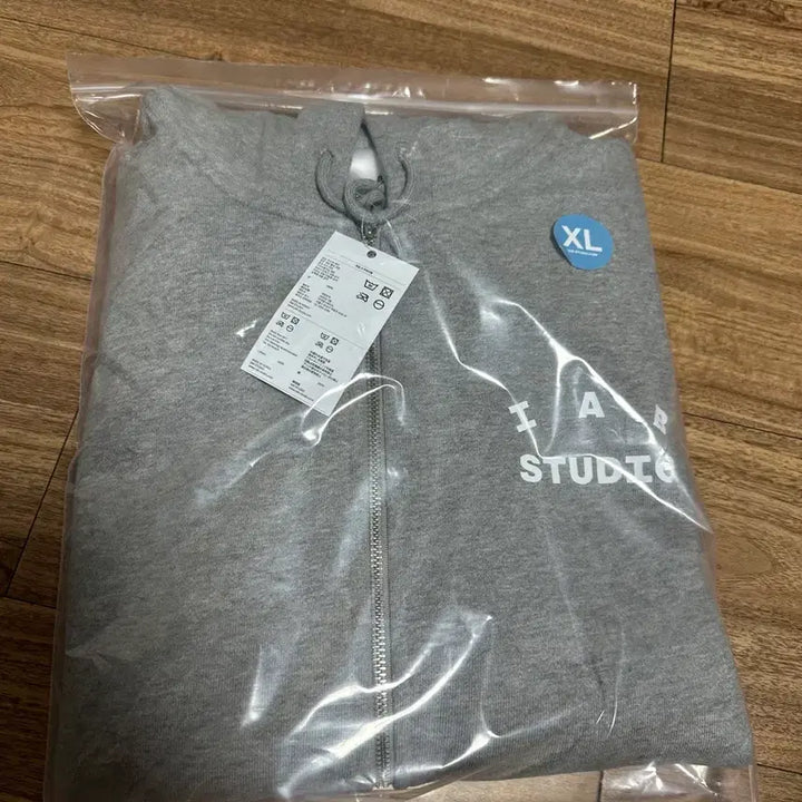 [BUNJANG] IAPP Studio Hoodie Zip-up Melange Gray / [XL] 아이앱스튜디오 후드 집업 멜란지 그레이