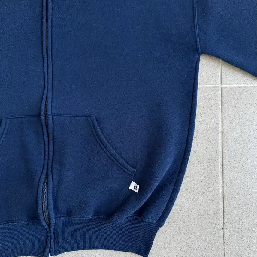 [BUNJANG] Russell Athletic Vintage Hoodie Navy XL / 90s 빈티지 러셀 후드집업 네이비 XL USA