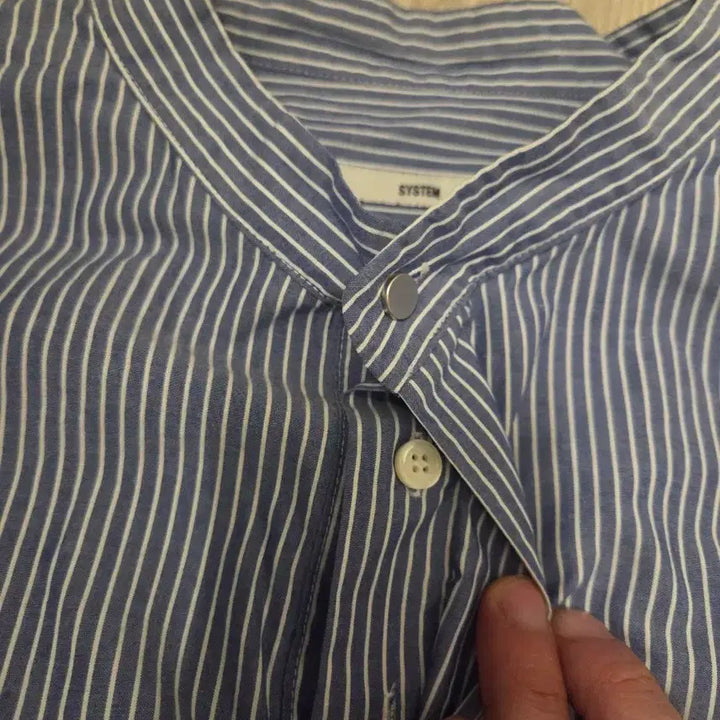 [BUNJANG] System Homme Oversized Stripe Shirt / 시스템옴므 정품 오버핏 스트라이프 셔츠 105사이즈