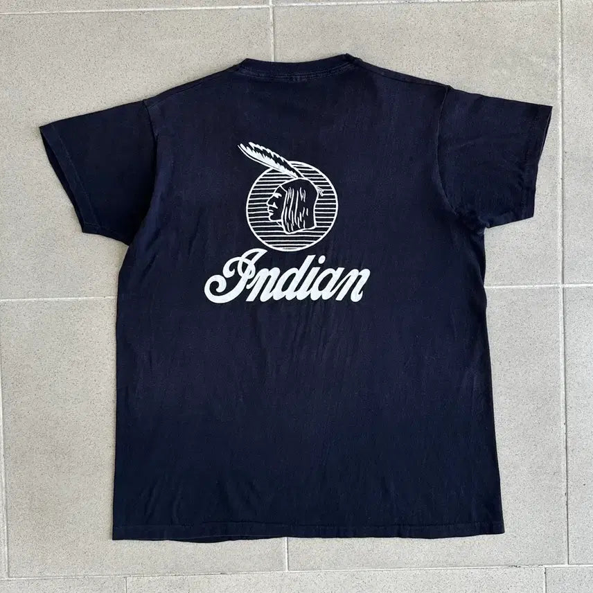 [BUNJANG] Indian Motorcycle Vintage T-shirt / 90s 빈티지 인디언 모터사이클 티셔츠 INDIAN MOTORCYCLE