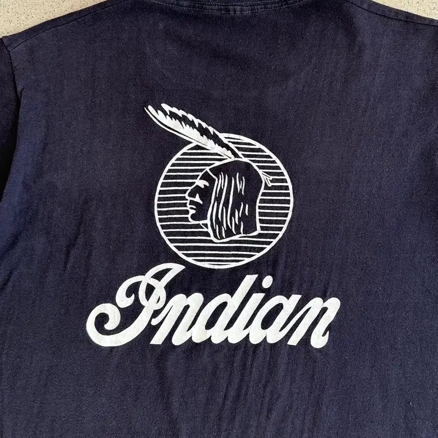[BUNJANG] Indian Motorcycle Vintage T-shirt / 90s 빈티지 인디언 모터사이클 티셔츠 INDIAN MOTORCYCLE