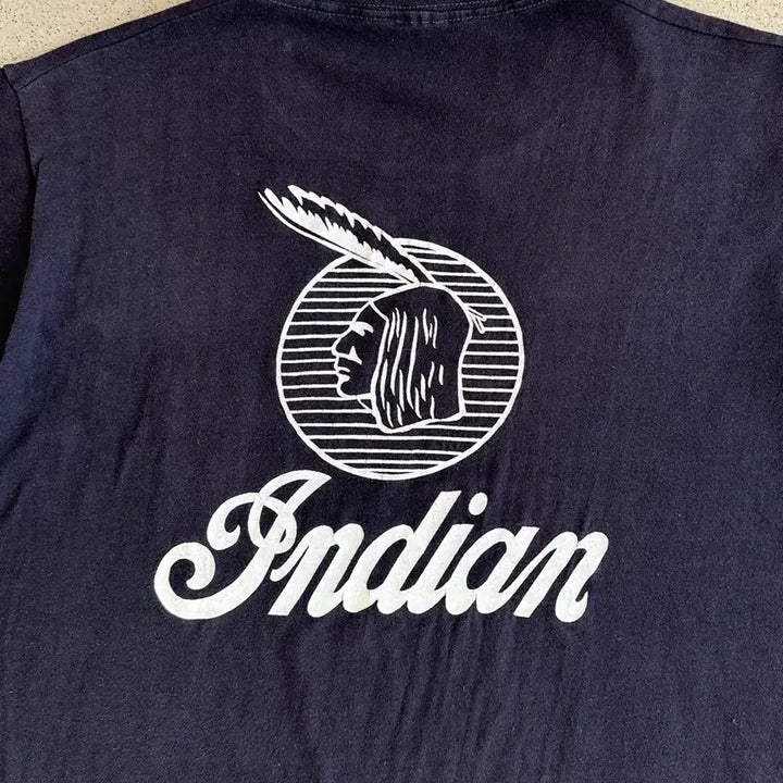 [BUNJANG] Indian Motorcycle Vintage T-shirt / 90s 빈티지 인디언 모터사이클 티셔츠 INDIAN MOTORCYCLE