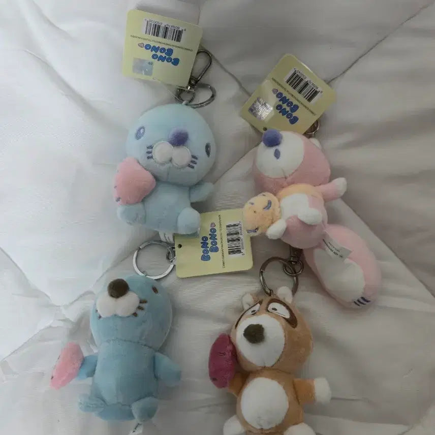[BUNJANG] Bonobono Neoburi Porori Plush Keychain / 보노보노 너부리 포로리 인형 키링 열쇠고리