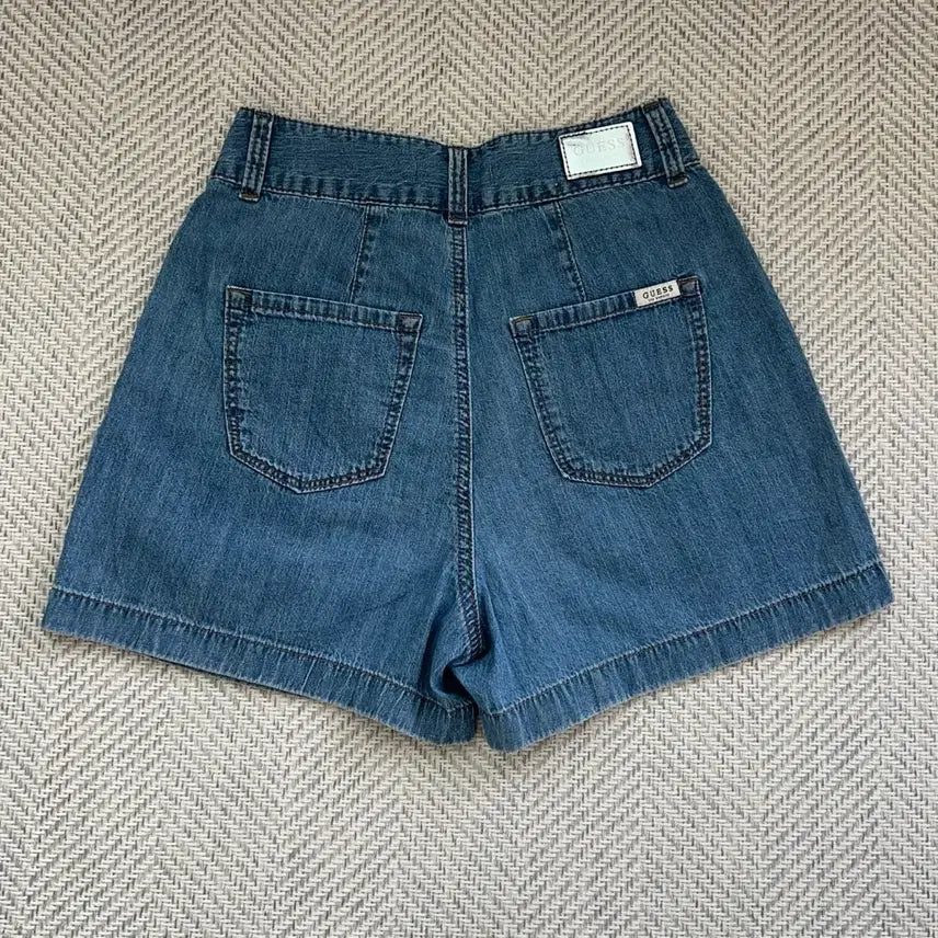 [SOLD OUT] 게스 여성 청데님반바지 하이웨스트