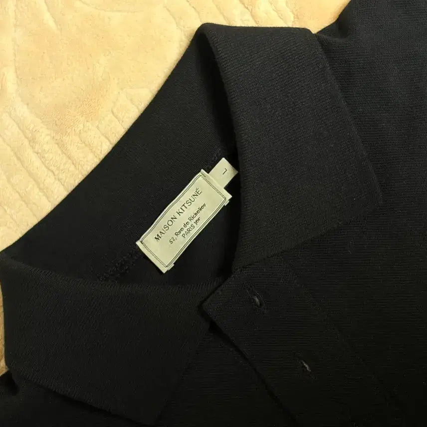[BUNJANG] Maison Kitsuné Double Fox Head Patch Polo T-Shirt L / L 사이즈 메종키츠네 더블폭스 헤드 패치 PK 피케이