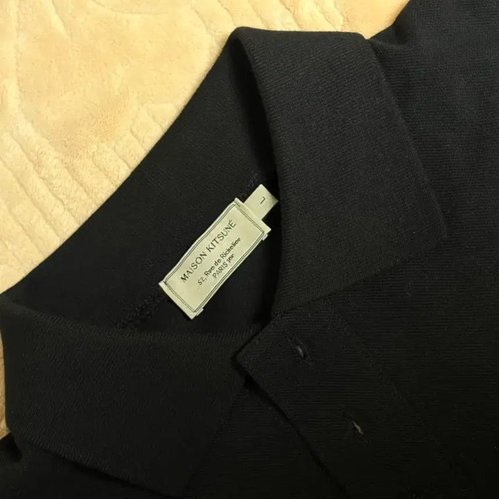 [BUNJANG] Maison Kitsuné Double Fox Head Patch Polo T-Shirt L / L 사이즈 메종키츠네 더블폭스 헤드 패치 PK 피케이