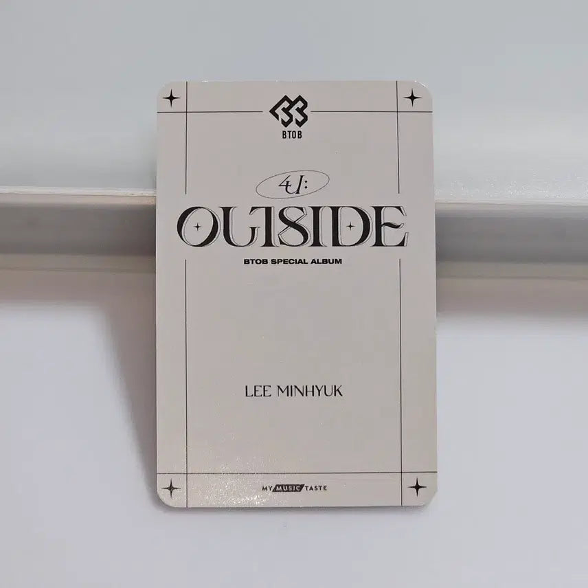[BUNJANG] BTOB Lee Minhyuk Outsider POB Photocard / 비투비 이민혁 아웃사이더 마뮤테 미공포 포카