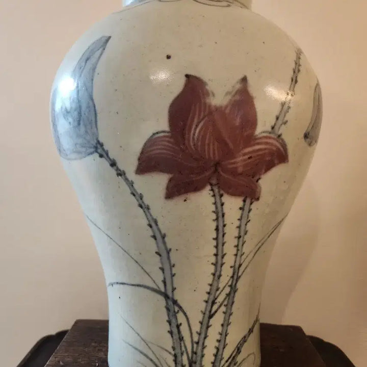[SOLD OUT] 고아한 기품의 청화동화연화문백자 매병