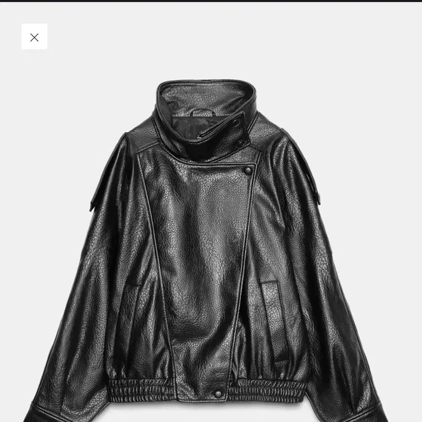 [BUNJANG] ZARA Saint Laurent Style Leather Jacket / 자라 생로랑맛 레더자켓