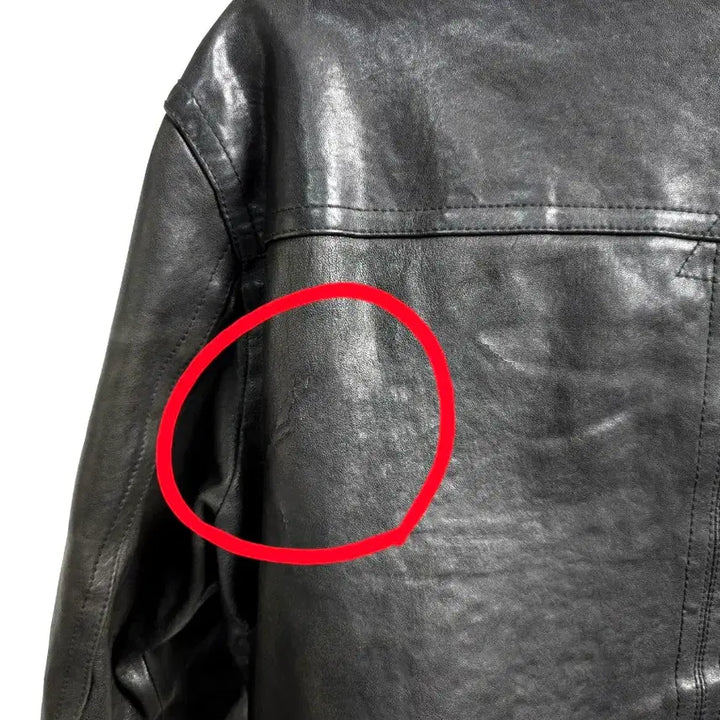 [BUNJANG] Hugo Boss Lambskin Leather Single Rider Jacket / 휴고보스 정품 남성 블랙 양가죽 싱글 라이더 가죽 자켓 레더자켓 105