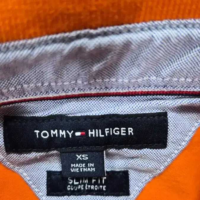 [BUNJANG] Tommy Hilfiger Orange Short Sleeve Polo Shirt / 타미힐피거 오렌지색 반팔 폴로티