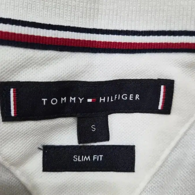 [BUNJANG] Tommy Hilfiger White Short Sleeve Polo T-Shirt / 타미힐피거 화이트 반팔 폴로티