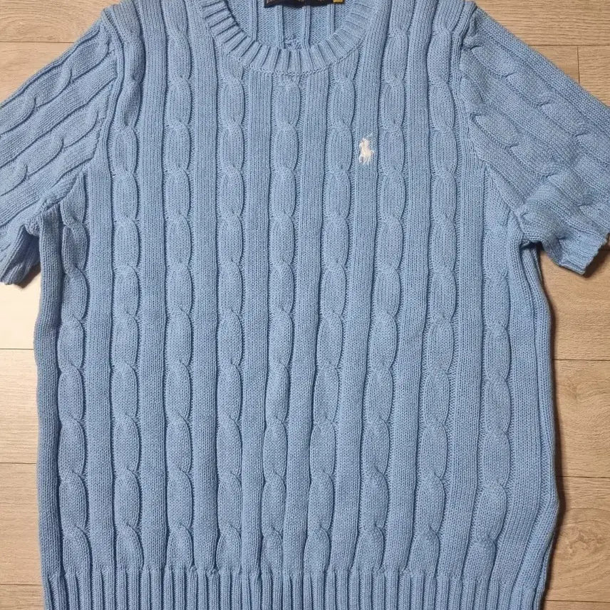 [SOLD OUT] 폴로 케이블반팔니트 xl