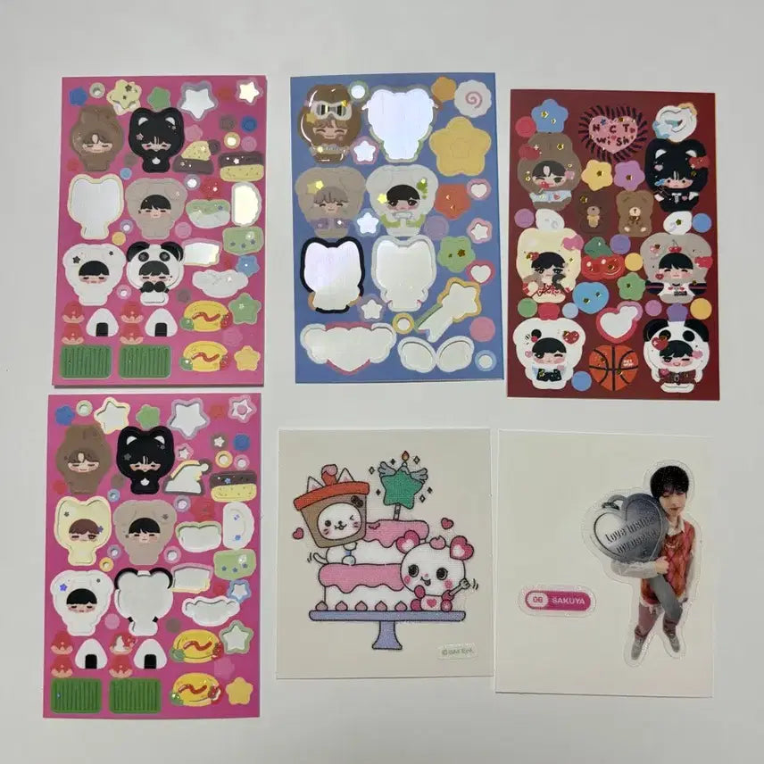 [BUNJANG] NCT WISH DaNiM Sticker Cheese Balls Tti-bu Photocard Riku Sakuya Yushi / 엔시티위시 다님 스티커 치즈볼즈 띠부 포카 리쿠 사쿠야 유우시