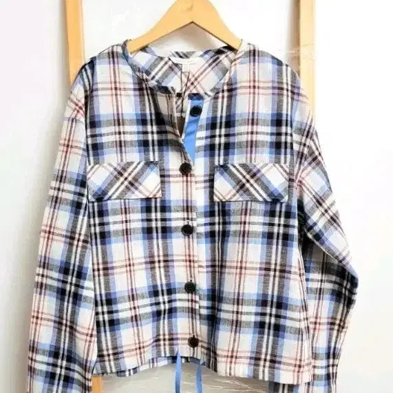 [BUNJANG] Plastic Island Check Pattern Oversized Short Jacket (New with Tags) / 플라스틱 아일랜드 숏자켓 (택유/새제품)