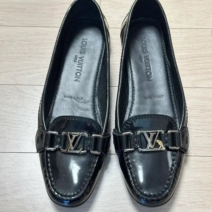 [BUNJANG] Louis Vuitton Patent Loafer Driving Shoes Black 37.5 / 루이비통 페이턴트 로퍼 블랙 드라이빙슈즈 37.5