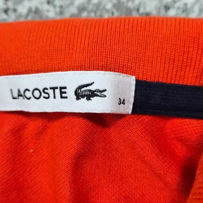 [BUNJANG] Lacoste Red Pique Polo Dress / 라코스테 레드 피케 폴로 원피스