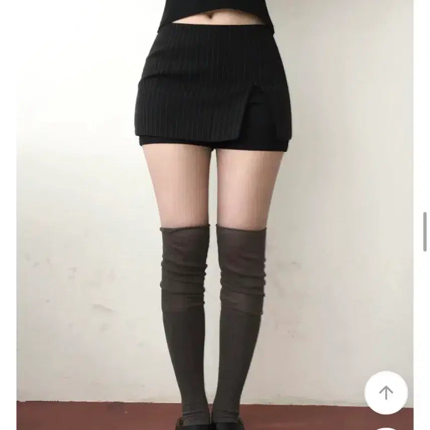 [BUNJANG] Striped Mini Skirt Pants / 스트라이프 미니 스커트 팬츠