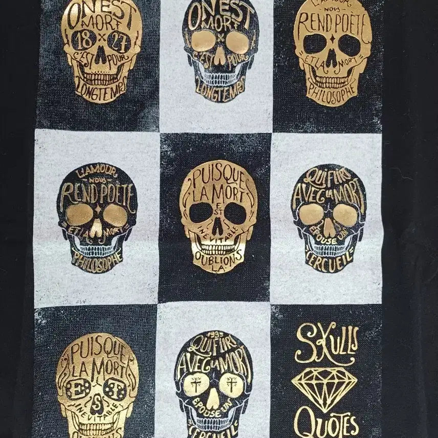 [BUNJANG] XS Skull Punk T-shirt / [XS] 스컬 펑크 해골 티