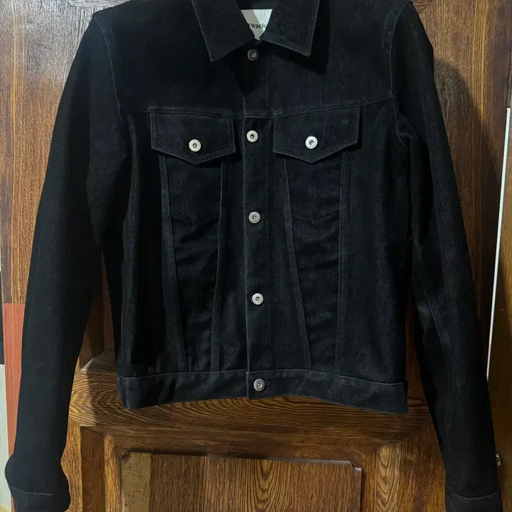 [SOLD OUT] 토니웩 벨벳 데님 트러커 자켓 L