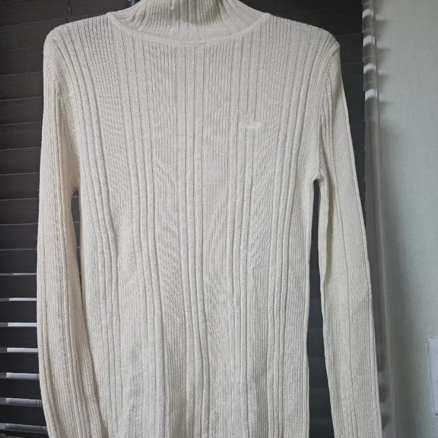 [BUNJANG] Vivienne Westwood Ivory Ribbed Polo Knit Sweater / 비비안웨스트우드 아이보리 골지 폴라 니트