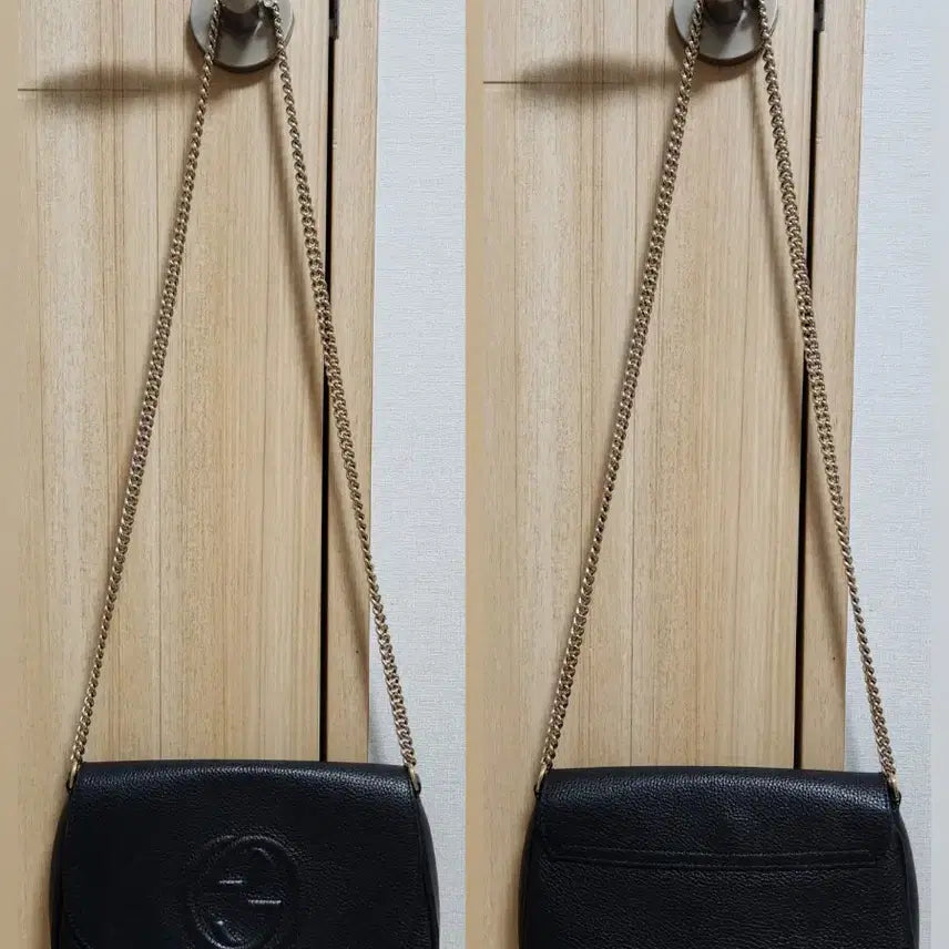 [BUNJANG] Gucci Soho Interlocking Tassel Chain Crossbody Bag Black Calf Leather (Model: 536224) / GUCCI 구찌 소호 인터로킹 테슬 체인 크로스백 (모델: 536224)
