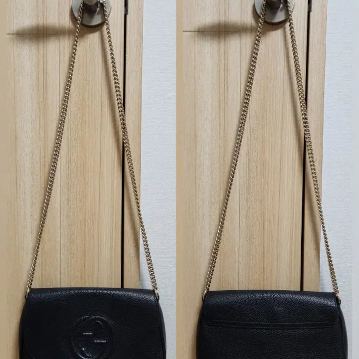 [BUNJANG] Gucci Soho Interlocking Tassel Chain Crossbody Bag Black Calf Leather (Model: 536224) / GUCCI 구찌 소호 인터로킹 테슬 체인 크로스백 (모델: 536224)