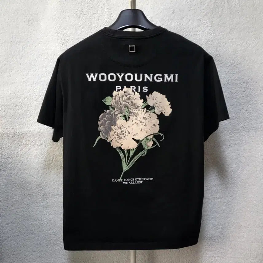 [BUNJANG] Wooyoungmi Flower Back Logo T-shirt / [발색] 48 / 21SS 우영미 플라워 백로고 반팔티