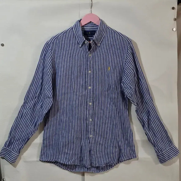 [BUNJANG] Polo Ralph Lauren Classic Fit Striped Linen Shirt / 정품 폴로 랄프로렌 클래식핏 스트라이프 린넨 셔츠